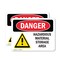 Signmission Hazardous Material Storage Area Danger Sign, Plastic, 10in W x 7in L, 2PK OS-2PACK-DS-P-710-L-1313 - alternate 1